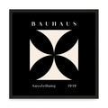 Bauhaus stílusú poszter – fúrásmentes, öntapadós képkeret, 20x20 cm - fekete keret