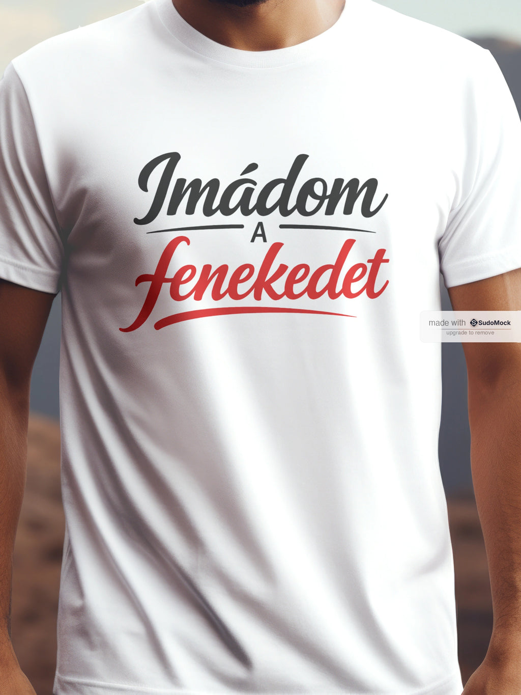 Imádjom a fenekedet pamut póló – vicces szöveges grafika – férfi póló, unisex póló, magyar minta, vicces póló