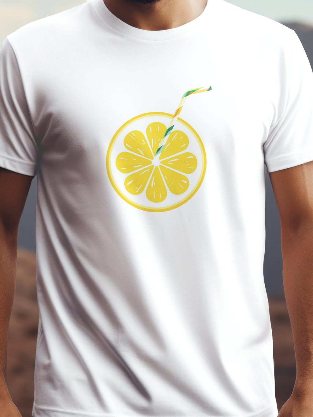 Citrom prémium pamut póló – frissítő limonádé design – fehér férfi póló, unisex póló, magyar minta, vicces póló